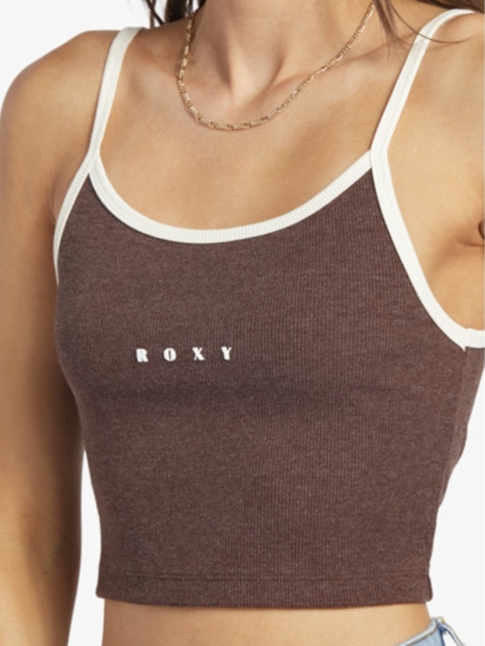 Roxy Burgundy Cropped Tank Top – Size Large